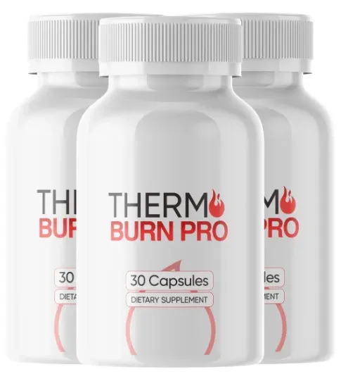 Thermo Burn Pro supplement bottles for weight loss metabolism support product