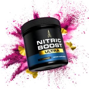 Nitric Boost supplement jar – nitric oxide powder for male sexual performance and energy support